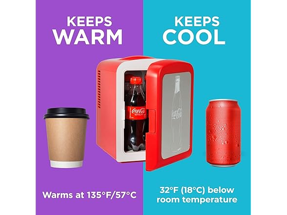 Coca-Cola 4L / 6-Can Mini Fridge
