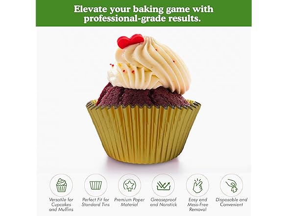 Regency Wraps Foil Baking Cups