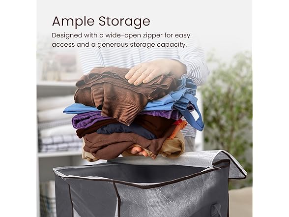 6 Pack 60L Clothes Storage Bags