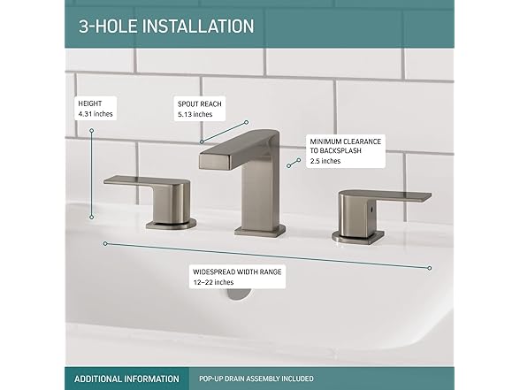 Peerless Xander Widespread Bathroom Faucet