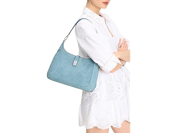 Kate Spade Deco Denim Suede Hobo