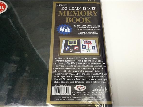 Pioneer Photo Albums Mb10 Ez-Load Deluxe Memory Book