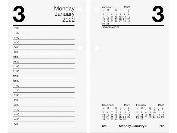 2022 Daily Desk Calendar Refill