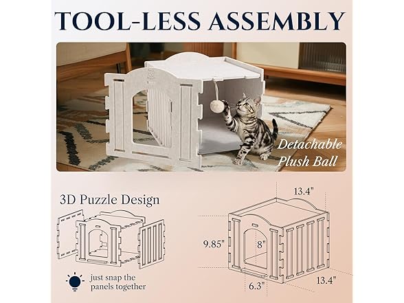 Apasiri Cat House Scratch-Resistant