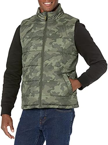 Amazon Essentials Mens Midweight Fleece Lined Insulated Puffer Vest