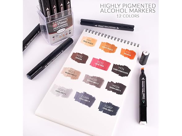 Prima Professional Alcohol Markers (Au Naturale)