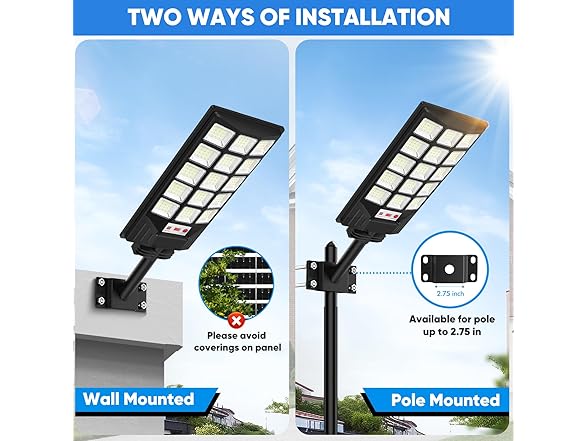 Solar Street Light 2 Pack