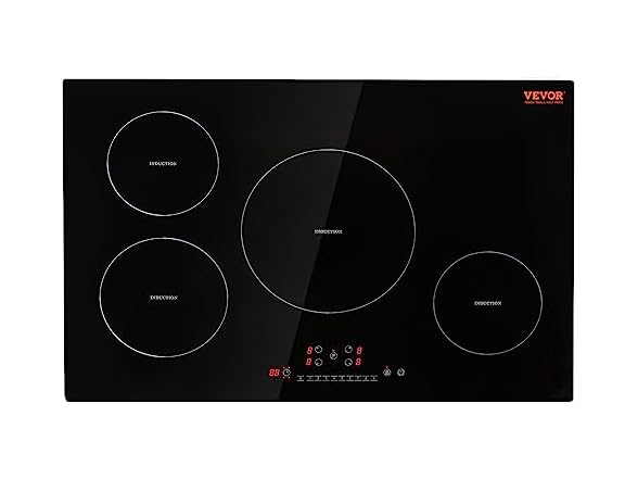 VEVOR Electric Cooktop, 4 Burners, 30''
