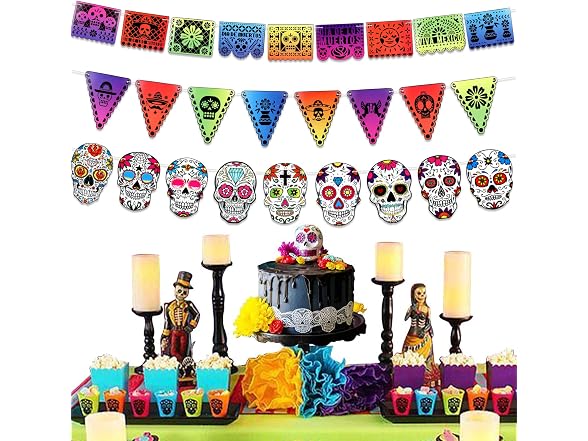 HOWAF Day of The Dead Decorations, Dia