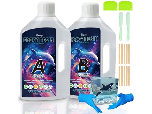 Zdspoxy  Epoxy Resin 1 Gallon Kit