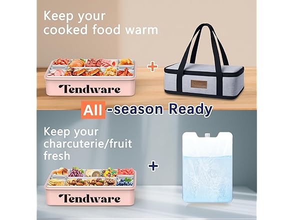 Tendware Portable Snackle Box Container