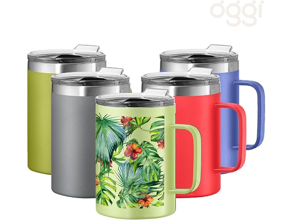 OGGI ThermoMug Stainless Steel Insulated Mug Tropical