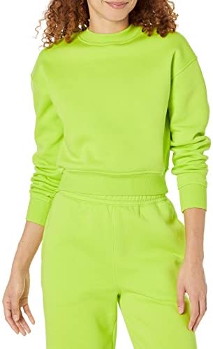 Amazon Essentials Women's Cropped Drop Shoulder Sweatshirt