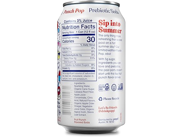 Poppi Poppi Sparkling Prebiotic Soda Beverage