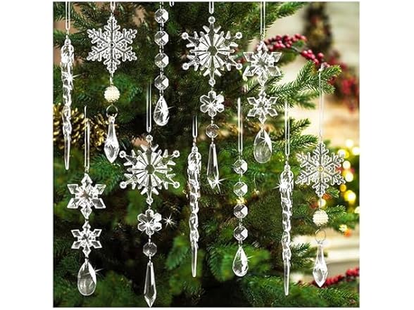 WHYLE 20Pcs Christmas Snowflake
