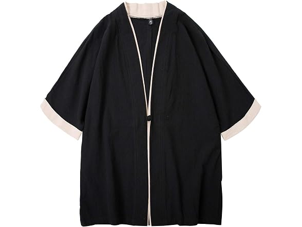 Haorun Men (3XL) Japanese Short-Sleeved Kimono Top