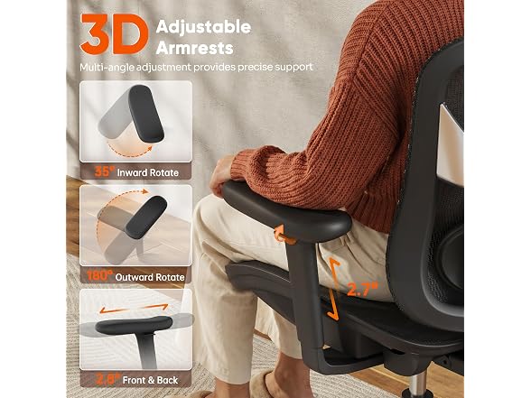 GABRYLLY Ergonomic Mesh Office Chair