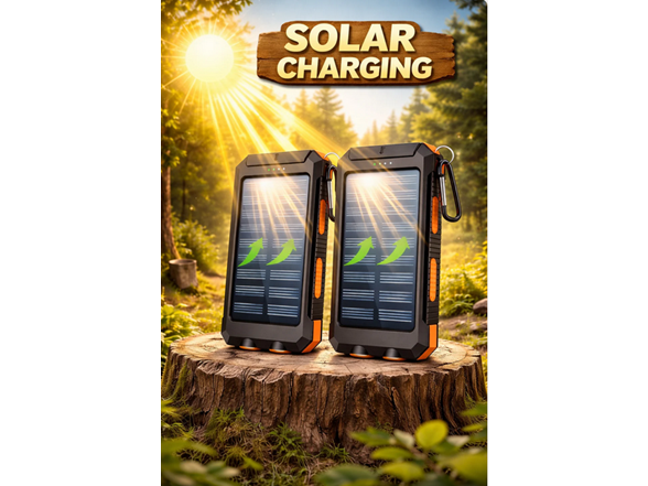 2-Pack 10,000mAh Portable Solar Charger