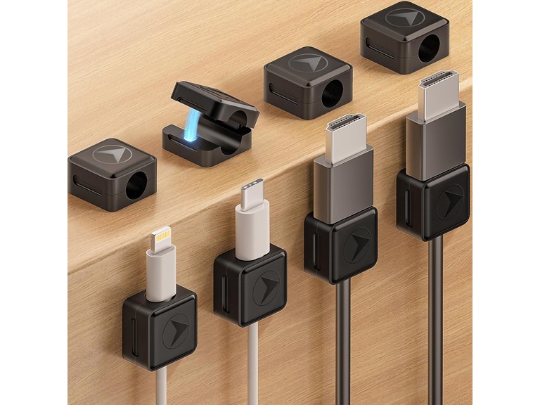 Canisflax Magnetic Cord Organizer, 8 Pack Adhesive Cha