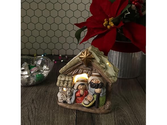 Needzo Light Up Manger Scene