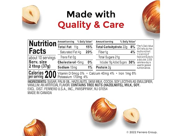 Nutella Hazelnut Spread 13oz