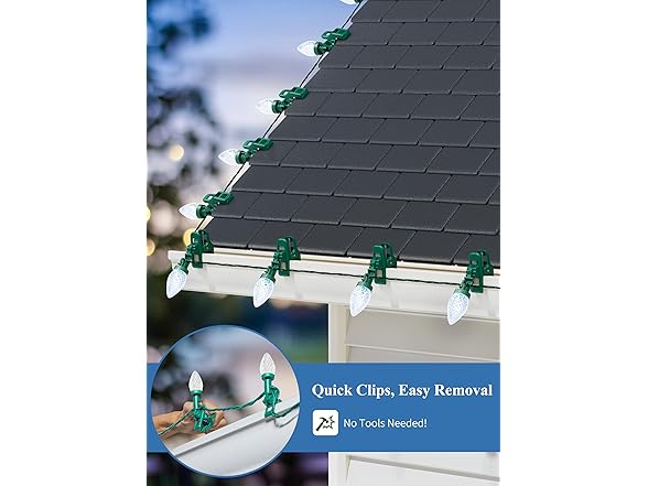 Brightown C9 LED Christmas Lights Outdoor, 68 Feet 100 LED