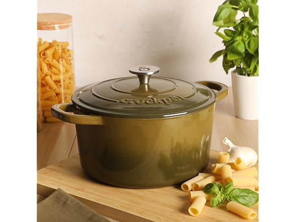 Crock-Pot Artisan 5-Quart Enameled Cast Iron Dutch Oven
