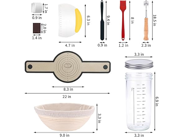 LCHJDJX Sourdough Proofing Basket