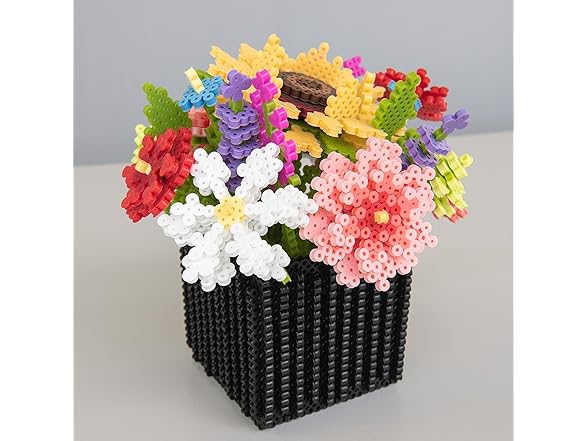 Perler Wildflower Bouquet 3D Fused Bead Kit