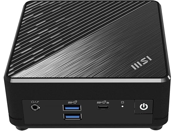 msi Cubi N ADL Mini PC: Intel Celeron N100, 4GB RAM, 128GB SSD, Black, Windows 11 Pro Entry: ADL-021US (Open Box)