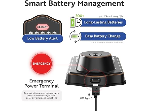 Solity Smart Digital Electronic Deadbolt Door Lock