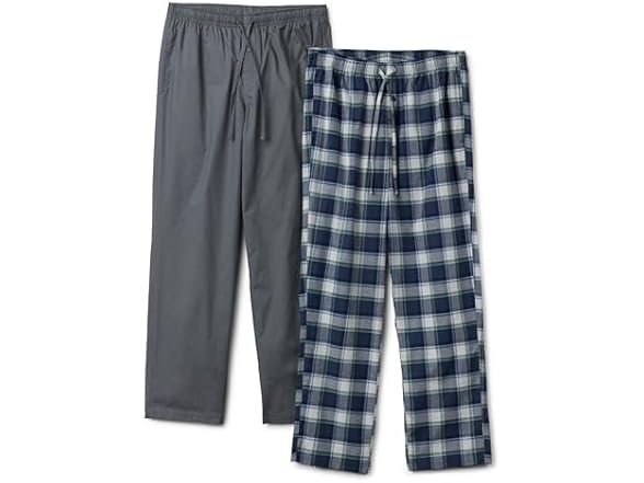 Amazon Essentials Mens Relaxed Fit Lounge PJ Pants 2Pk