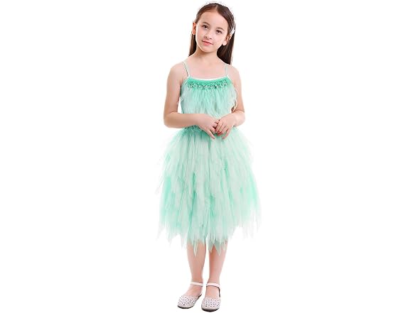 Obeeii (2-3T) Little Girl Swan Princess Dress