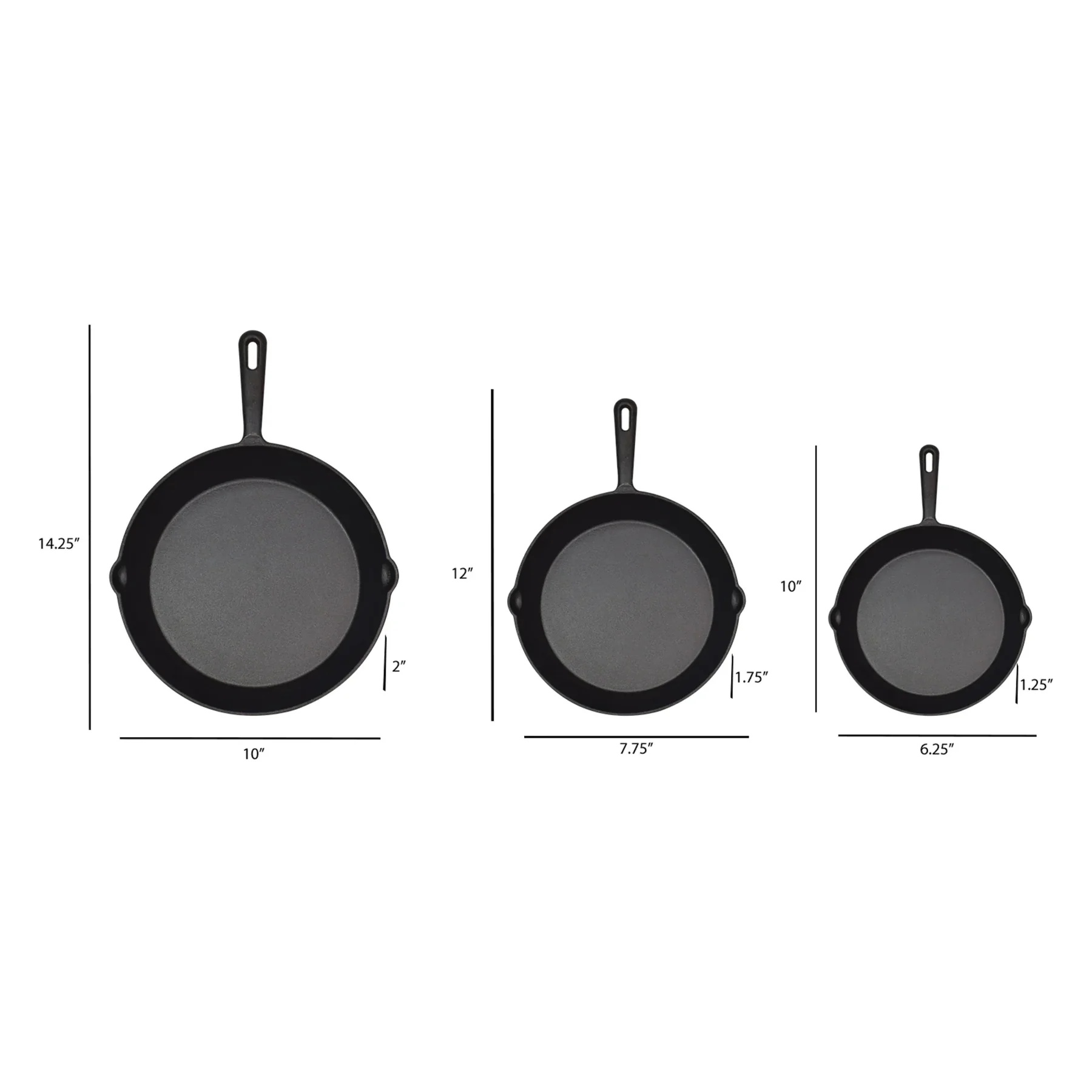 Jim Beam Cast Iron 3 Piece Skillet - Gallery 10