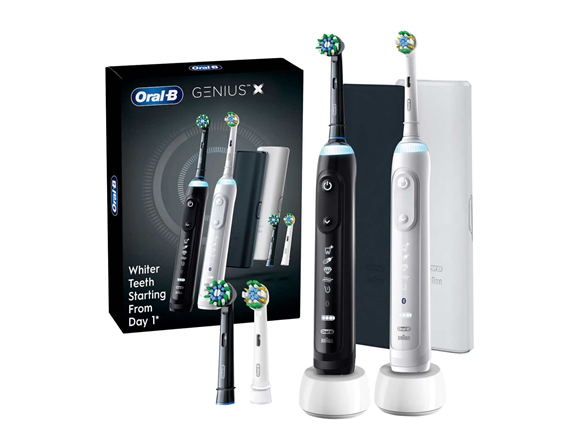 Oral-B Genius X Rechargeable Electric Toothbrush, 2 Pack