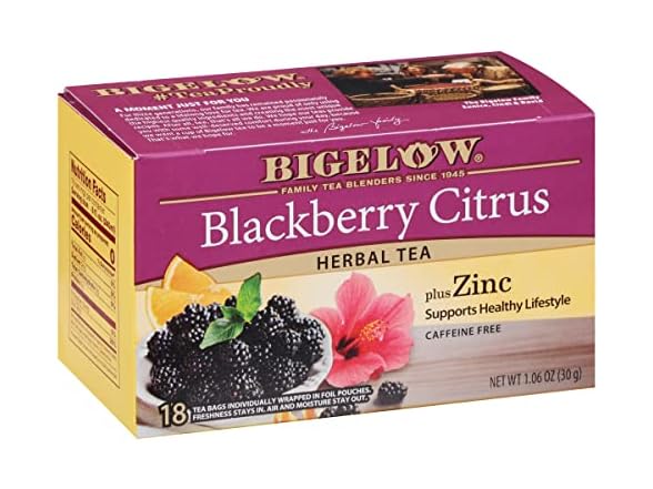 Bigelow Tea Blackberry Citrus plus Zinc Herbal Tea
