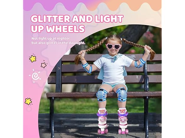 Xaperni Kids' Light-Up Roller Skates
