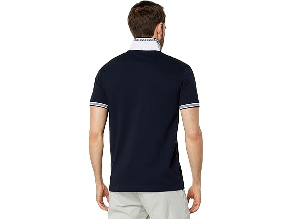 BOSS Paddy Cotton Polo Whale Blue MD