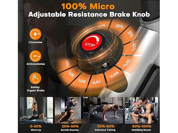 SLUNSE Magnetic Stationary Exercise Bike