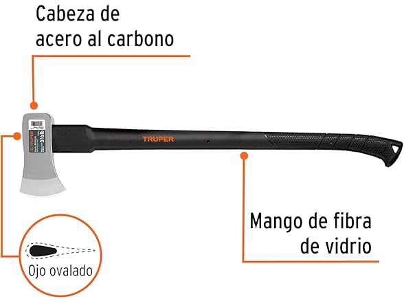 Truper Truper 3 1/2 lb Michigan Felling Axe, 33