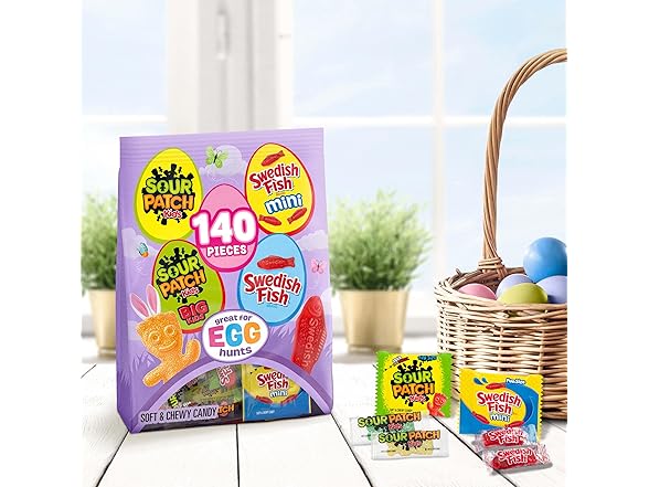 Sour Patch Kids Swedish Fish Mini 140PC 37.92 OZ