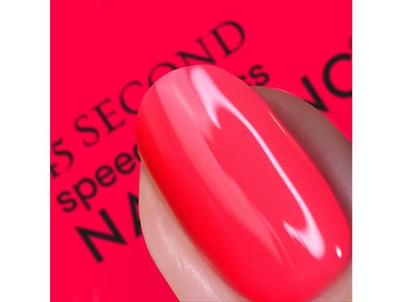 Nails Inc 45 Second Speedy Gloss, Coral Pink, 0.47 Fl Oz