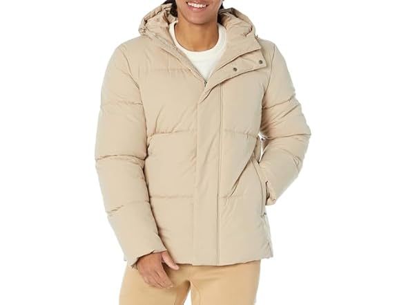 Amazon Essentials Mens Hooded Puffer Coat