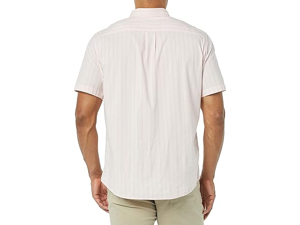 Amazon Essentials Mens SS Poplin Shirt Stripe