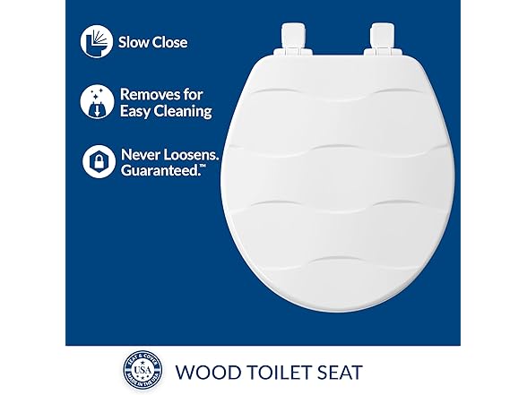 Mayfair Sculptured Basketweave Slow Close Toilet Seat