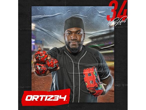 Ortiz34 Graffiti T-Ball Glove- 9" David Ortiz