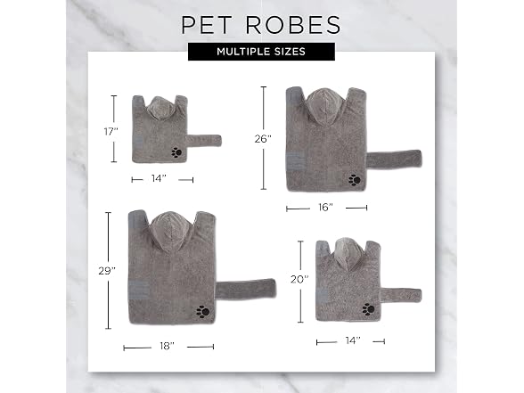 Bone Dry Pet Robe Collection, Embroidered