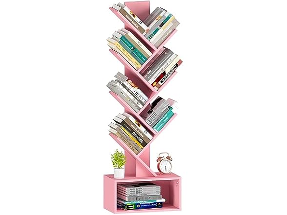 Tree Bookshelf - 6 Shelf Retro Floor