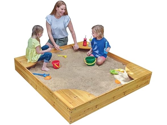 KidKraft Wooden Backyard Sandbox