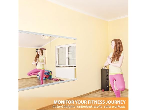 STAWDY Tempered Glass Home Gym Mirror